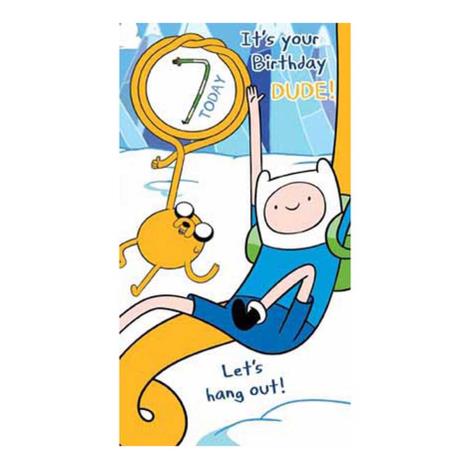 7th Birthday Adventure Time Birthday Card £2.45